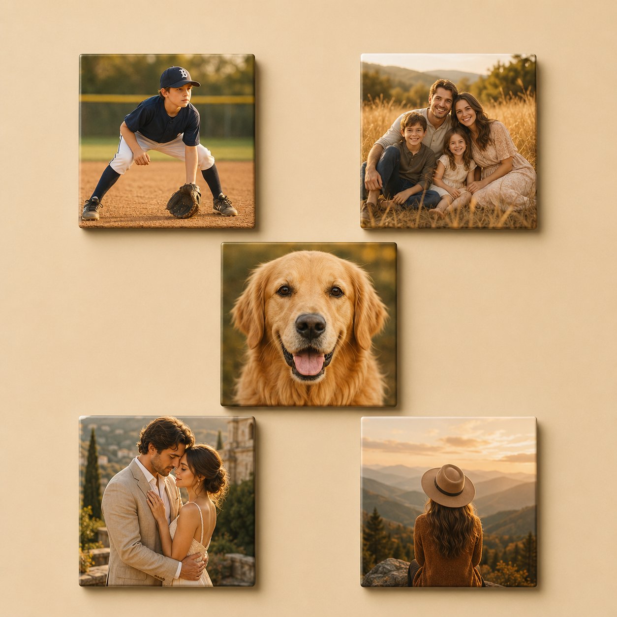 Custom photo magnets